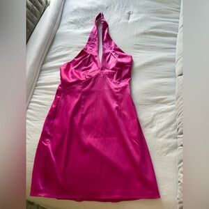 Superdown Pink Satin Dress Size Small NWOT - never worn - no tags
